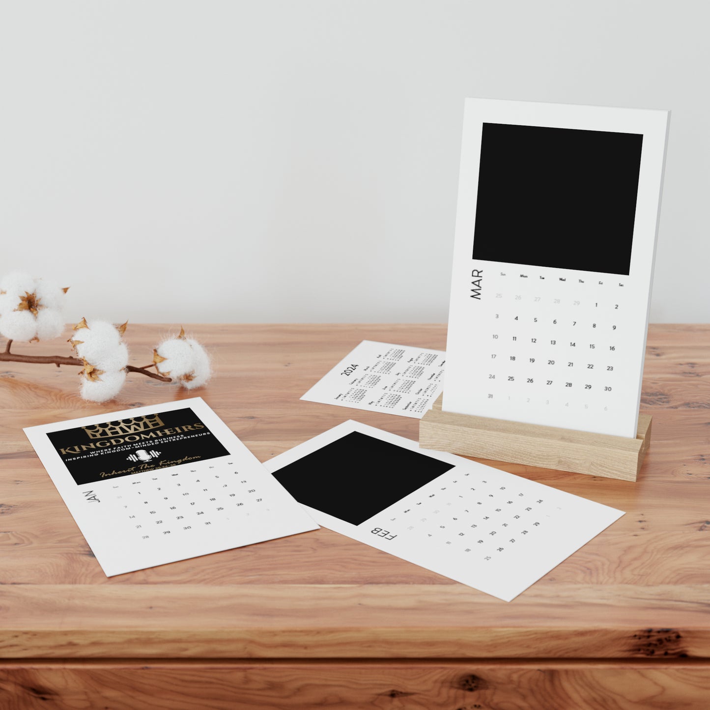Vertical Desk Calendar (2024)