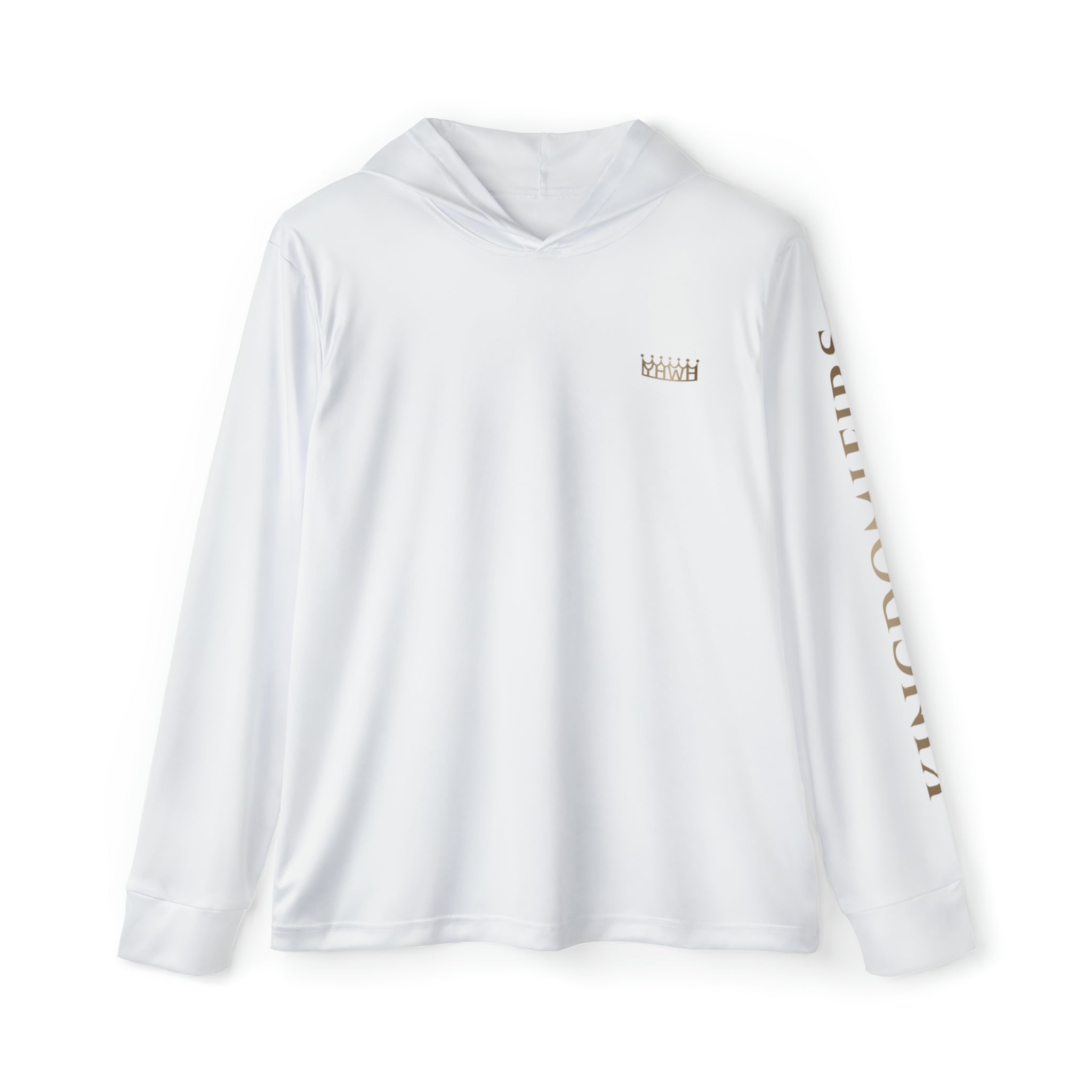 AOP popular Hooded T-Shirt White